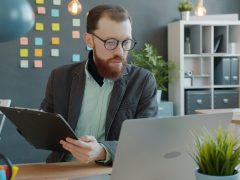 Teacher conducting an online lesson after completing TEFL certification