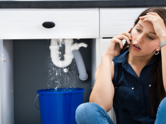 echnician using acoustic equipment for leak detection in Cape Town home